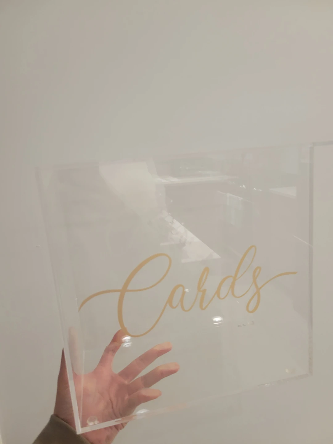 Clear Acrylic Wedding Cards Box