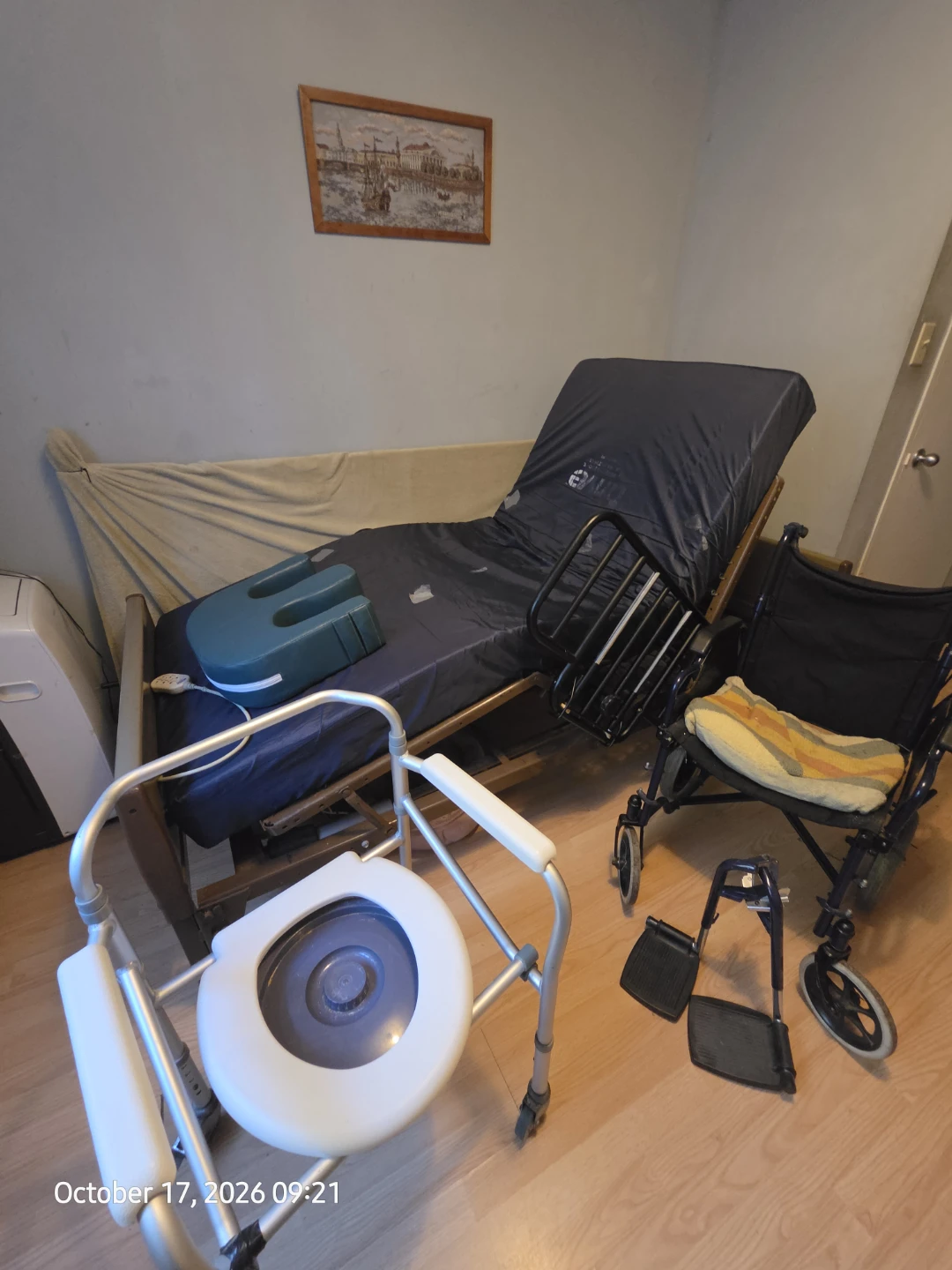 Drive Electrical Hospital bed and wheelchair  and commode