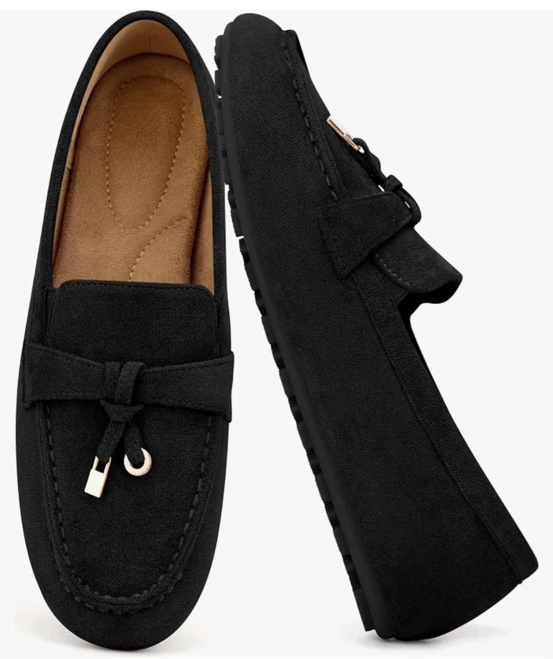 🖤 Women’s Black Velvet Loafers – Size 41