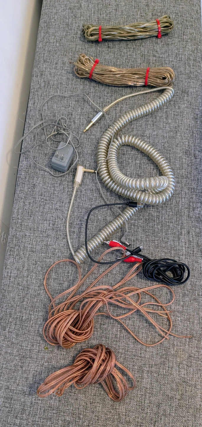 Assorted Audio and Instrument Cables