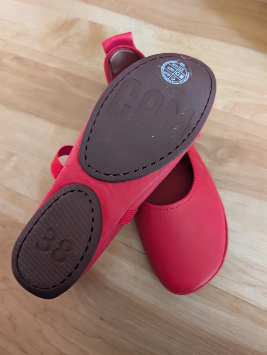Camper Red Ballet Flats - photo 2