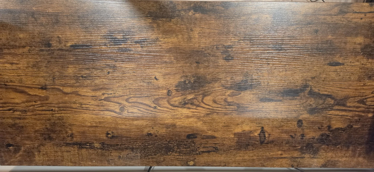 Rustic Wood TV Stand with Cabinet - photo 2