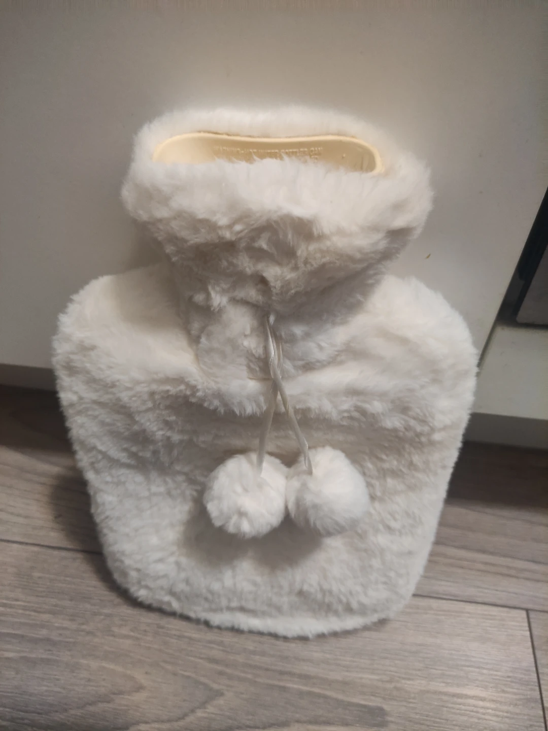 White Faux Fur Hot Water Bottle 2 L