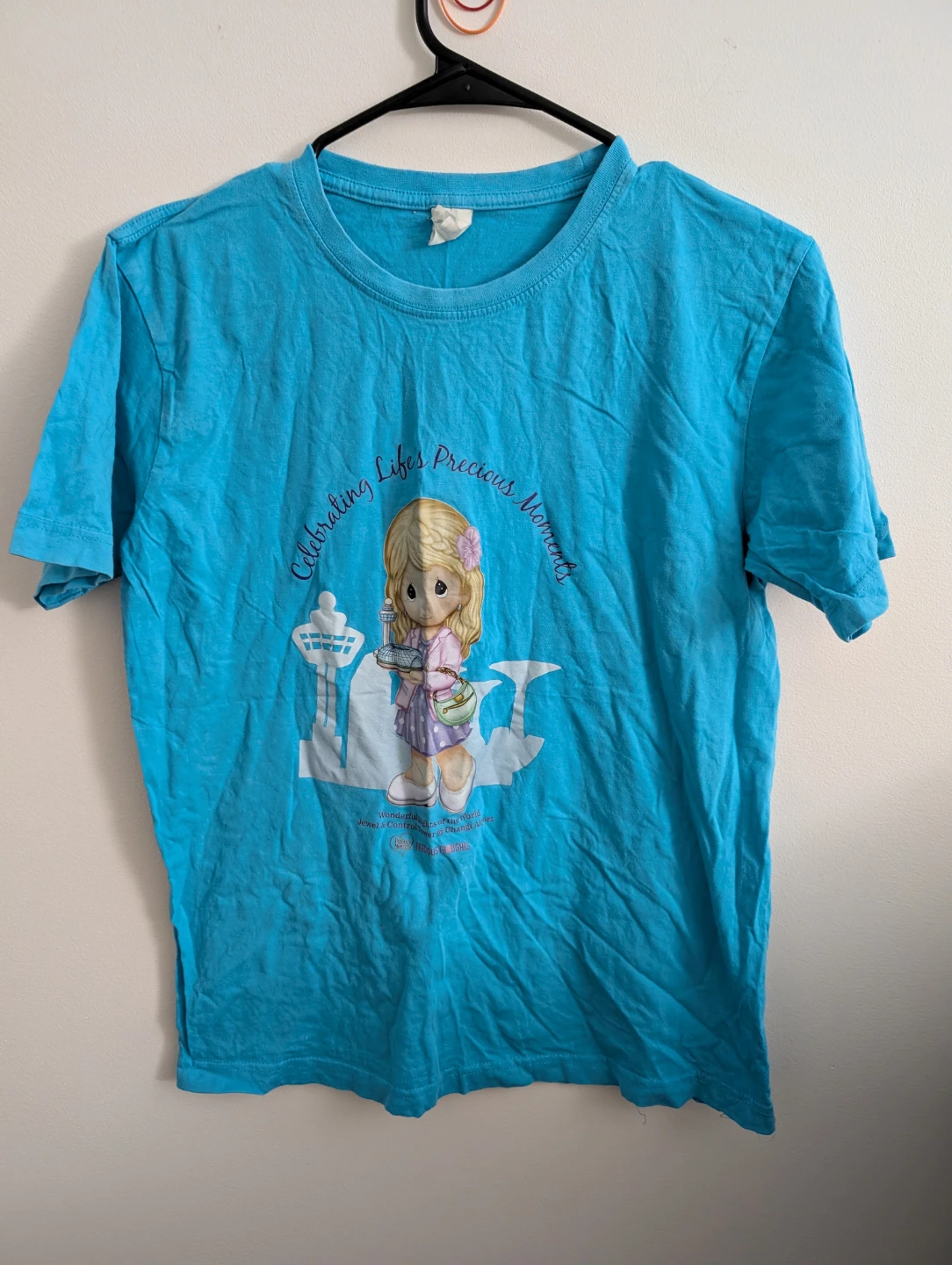 Rare Limited Precious Moments Changi Airport Blue T-Shirt