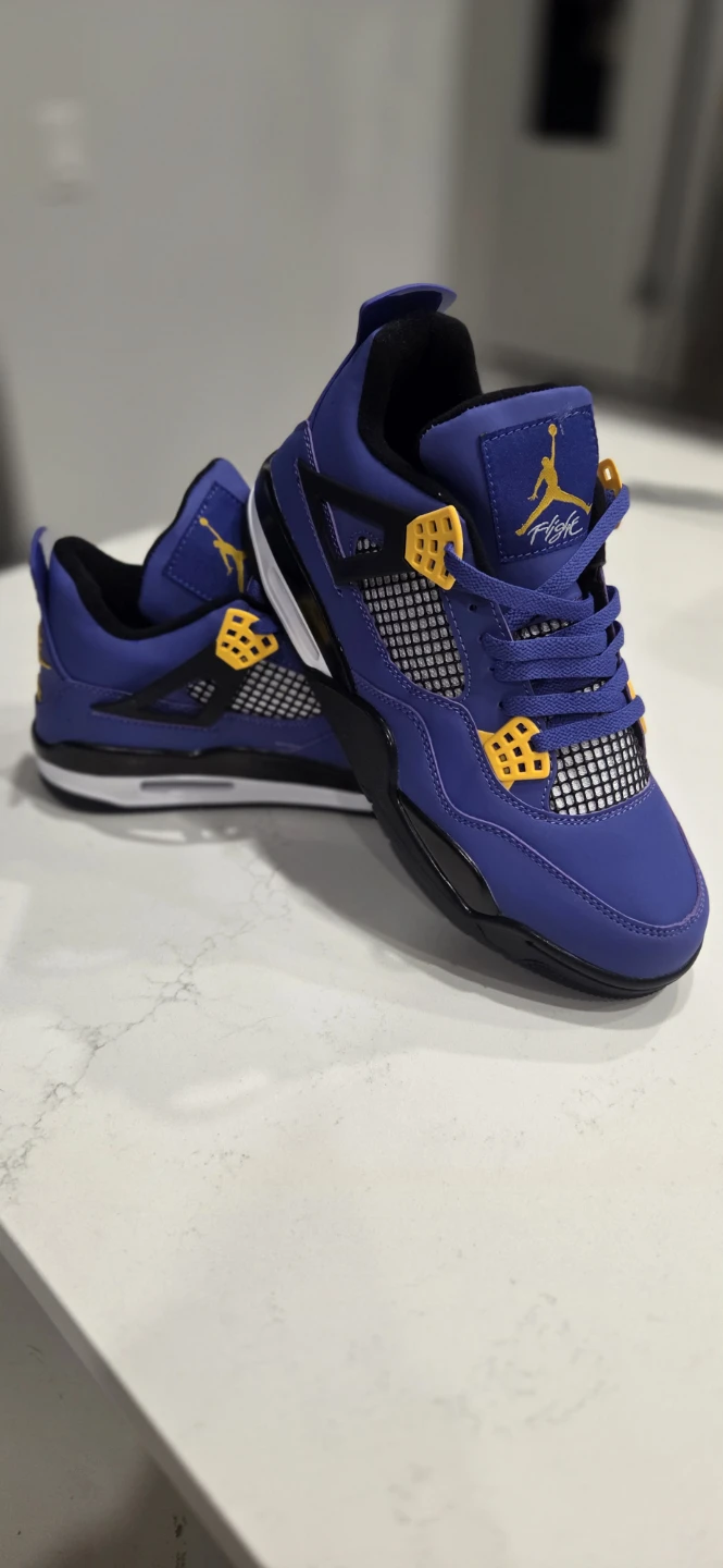 Nike Air Jordan 4 style Retro Lakers