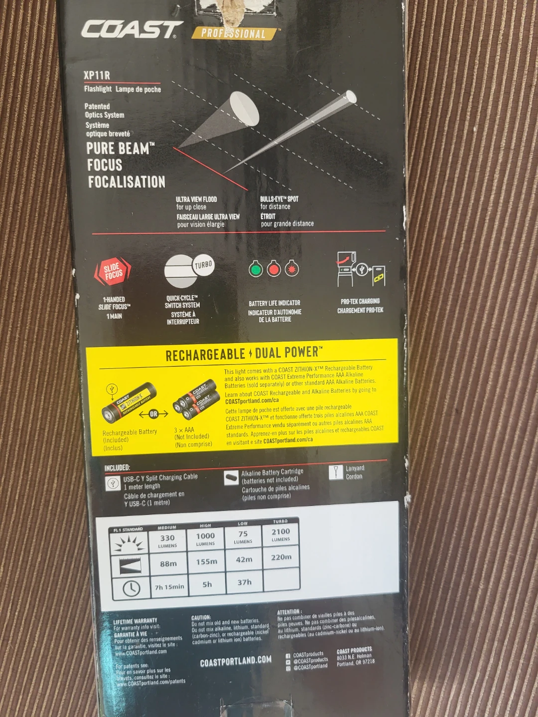 Coast Professional XP11R Rechargeable Flashlight - photo 2