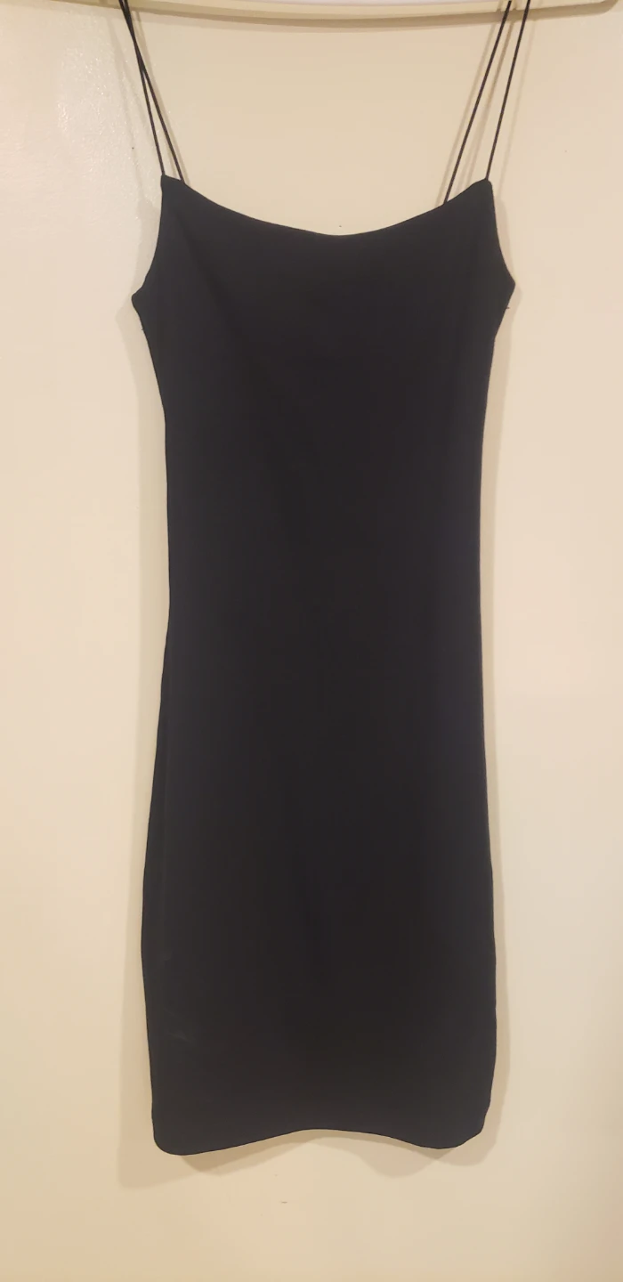 ZARA Black Spaghetti Strap Dress Size S