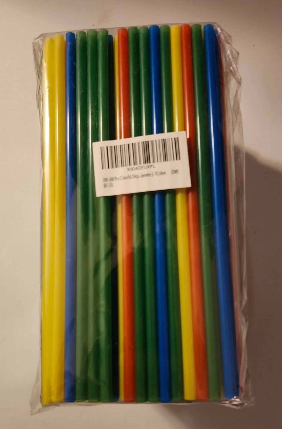 500 Pack Assorted Colorful Drinking Straws