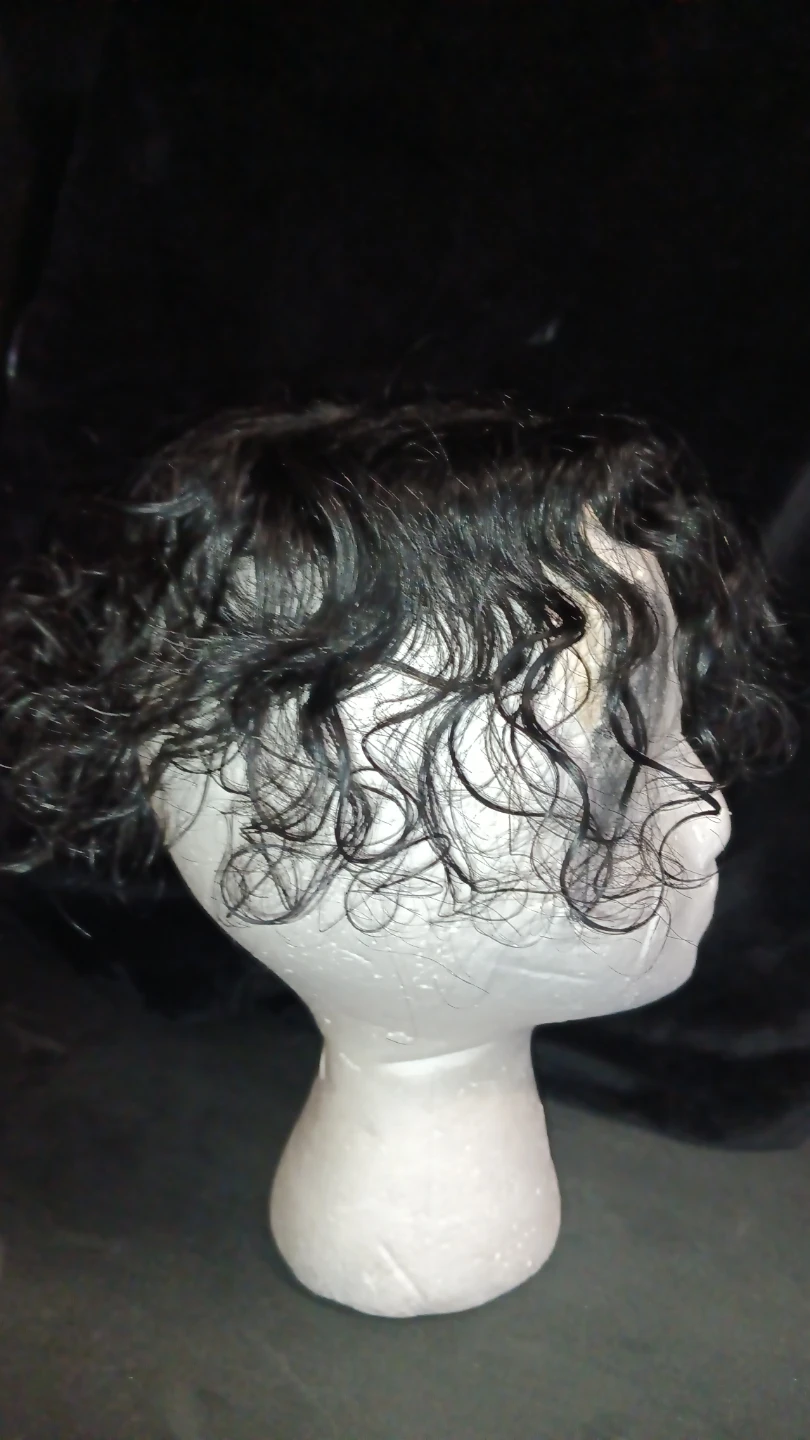 Black Wavy Human Hair Topper - photo 2