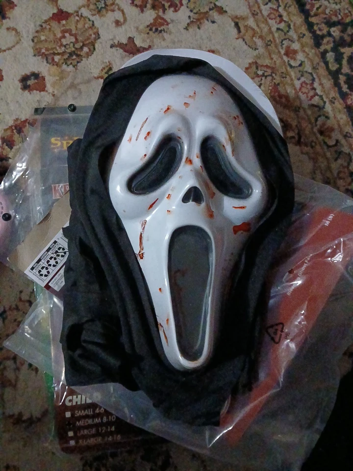 Ghost Face Costume Size Medium