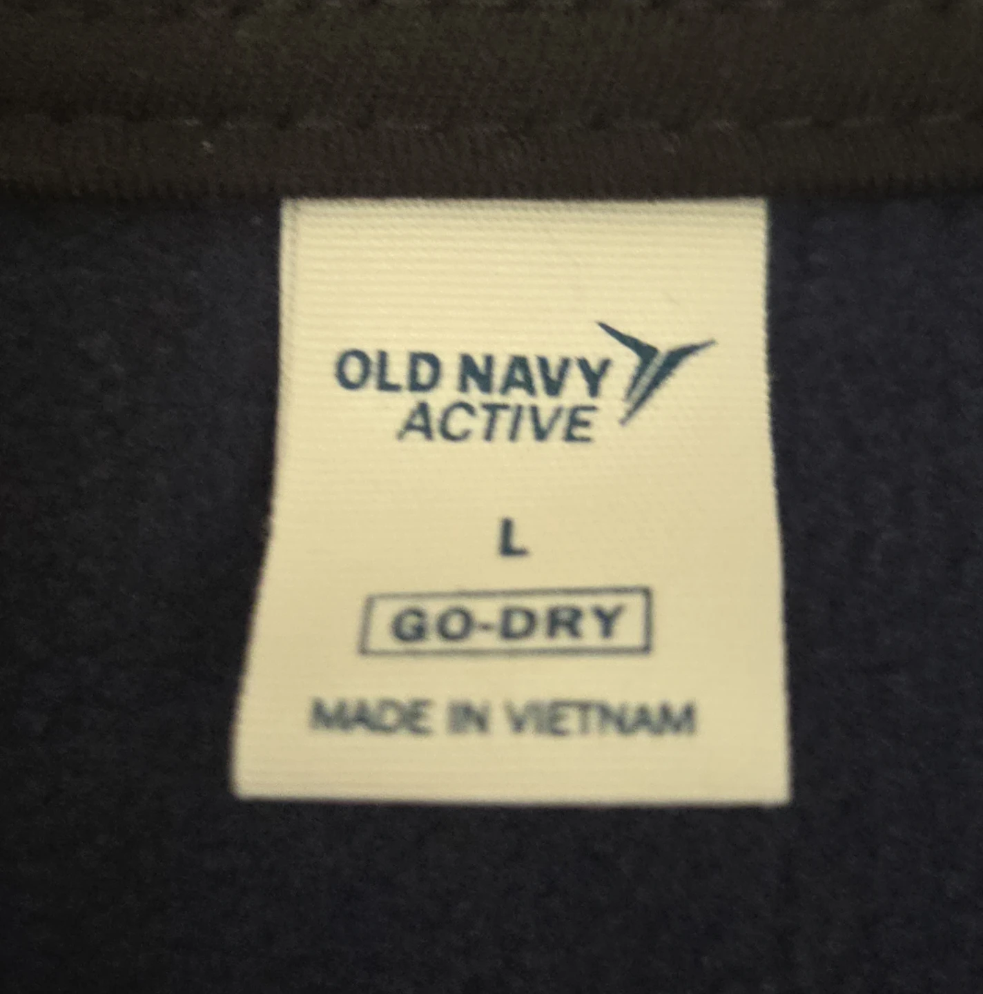 Large Men's Zip Jacket. Navy colour. Old Navy Active Wear. EUC. - photo 4