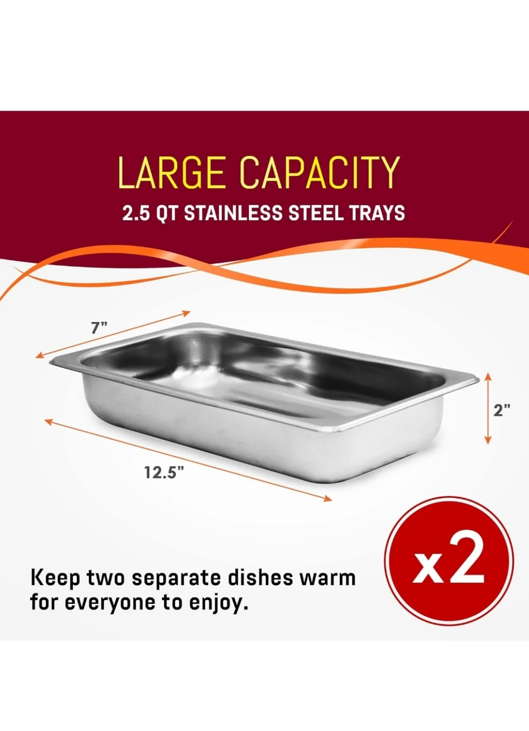 Elite Gourmet Buffet Warming Tray - photo 4
