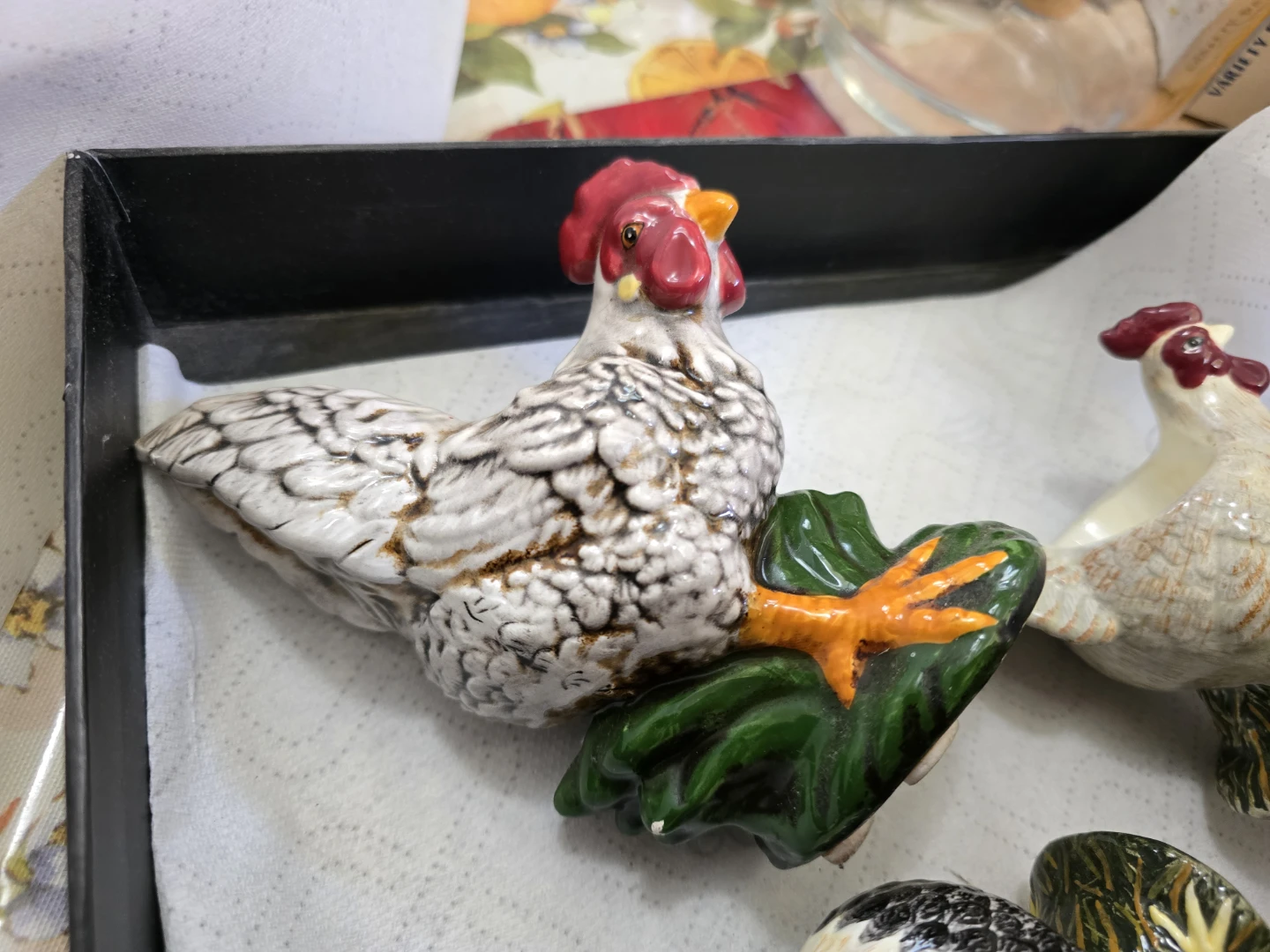 COLLECTIBLE Ceramic Chicken Egg Cups - photo 4