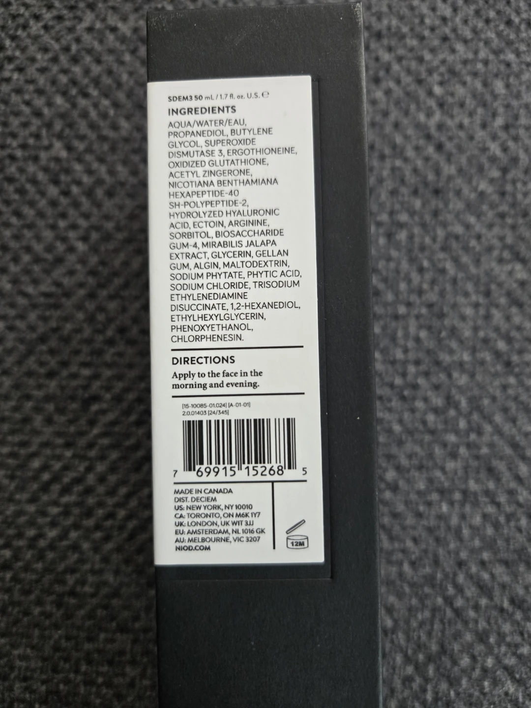 NIOD Superoxide Dismutase 3 Enzyme Mist 50ml - photo 2