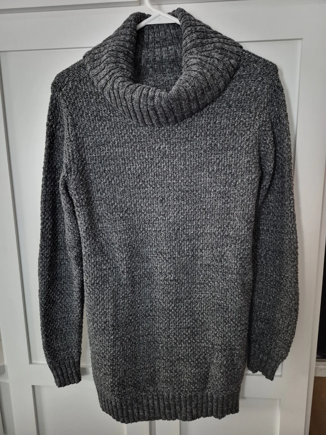 Grey Cowl Neck Sweater