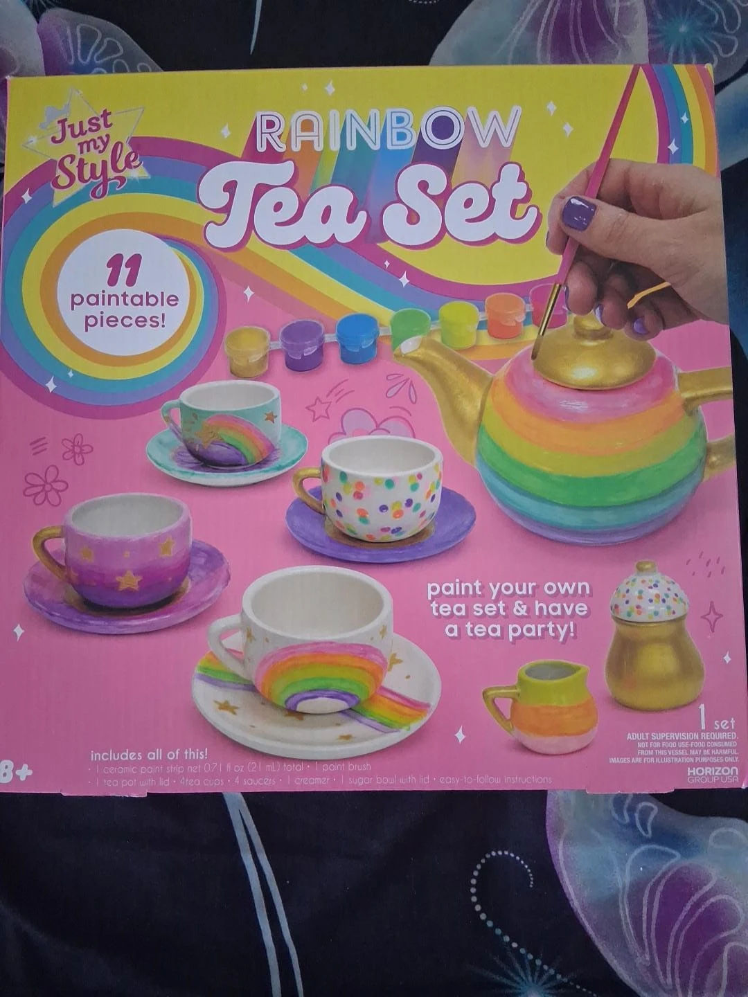 Just My Style Rainbow Tea Set
