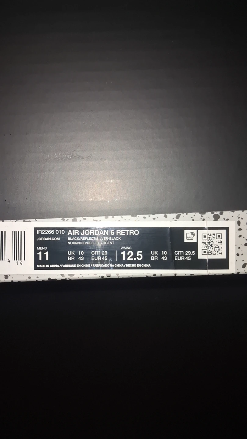 Air Jordan 6 Retro Black Reflect Silver - photo 2