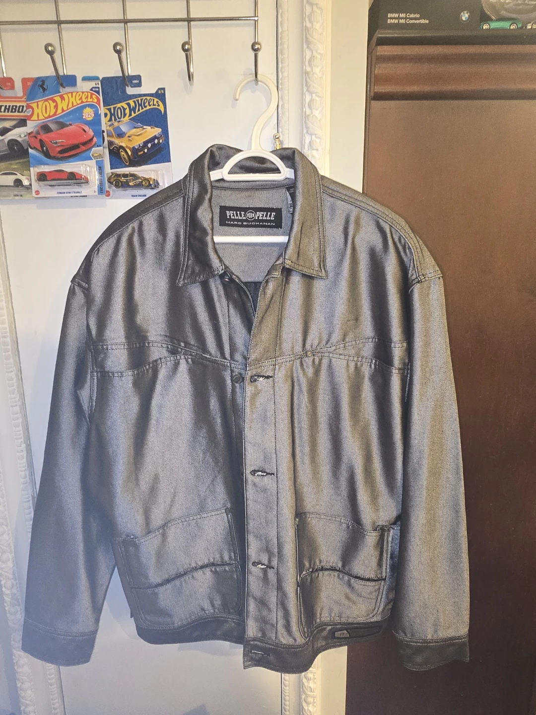 Brand new Pelle Pelle Marc Buchanan Jean Jacket Gray