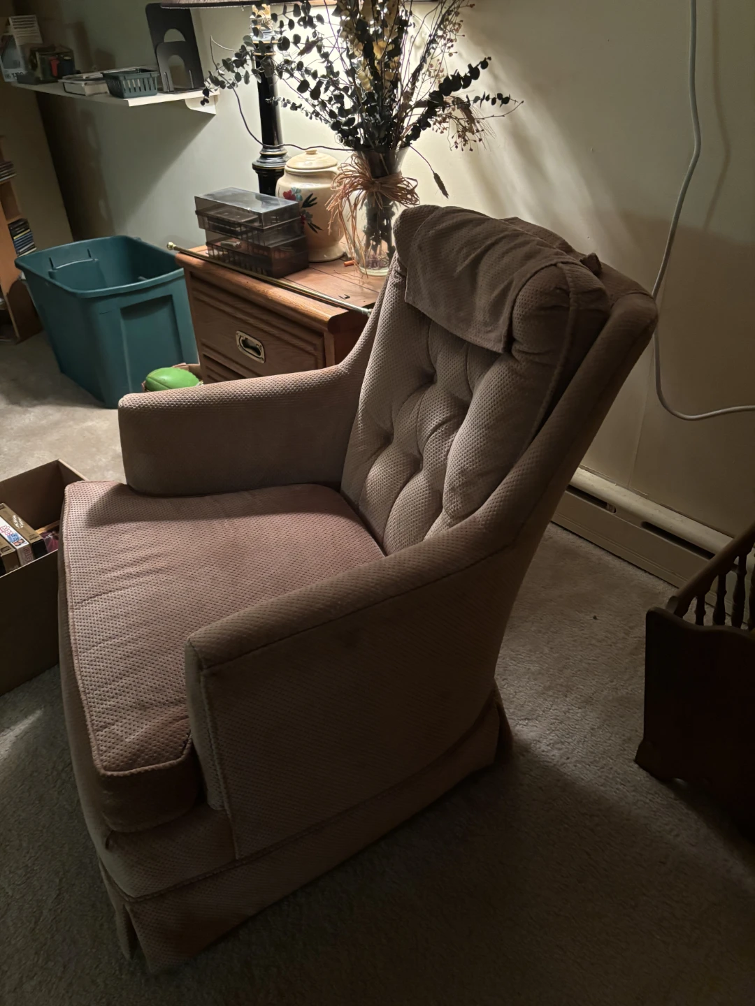 Vintage Upholstered Accent Armchair - photo 2