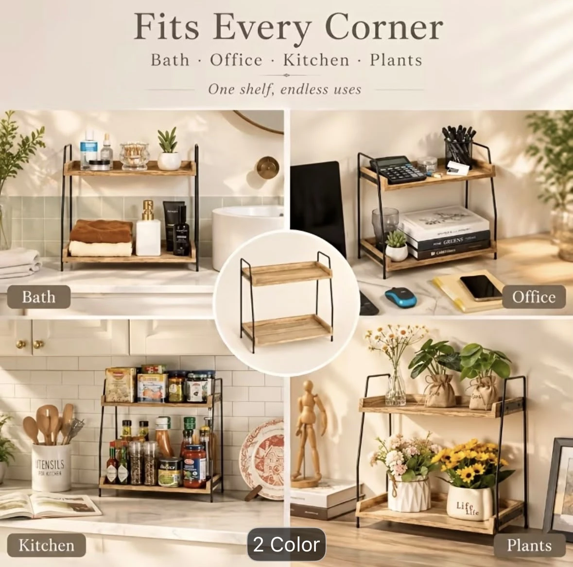 Two-Tier Desktop Storage Shelf - photo 4