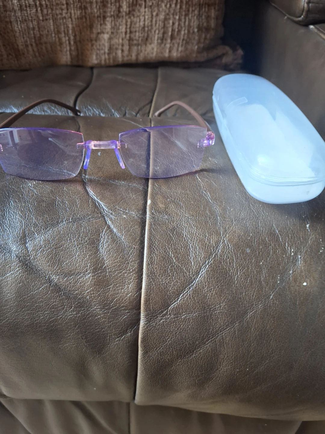Rimless Reading Glasses with Case