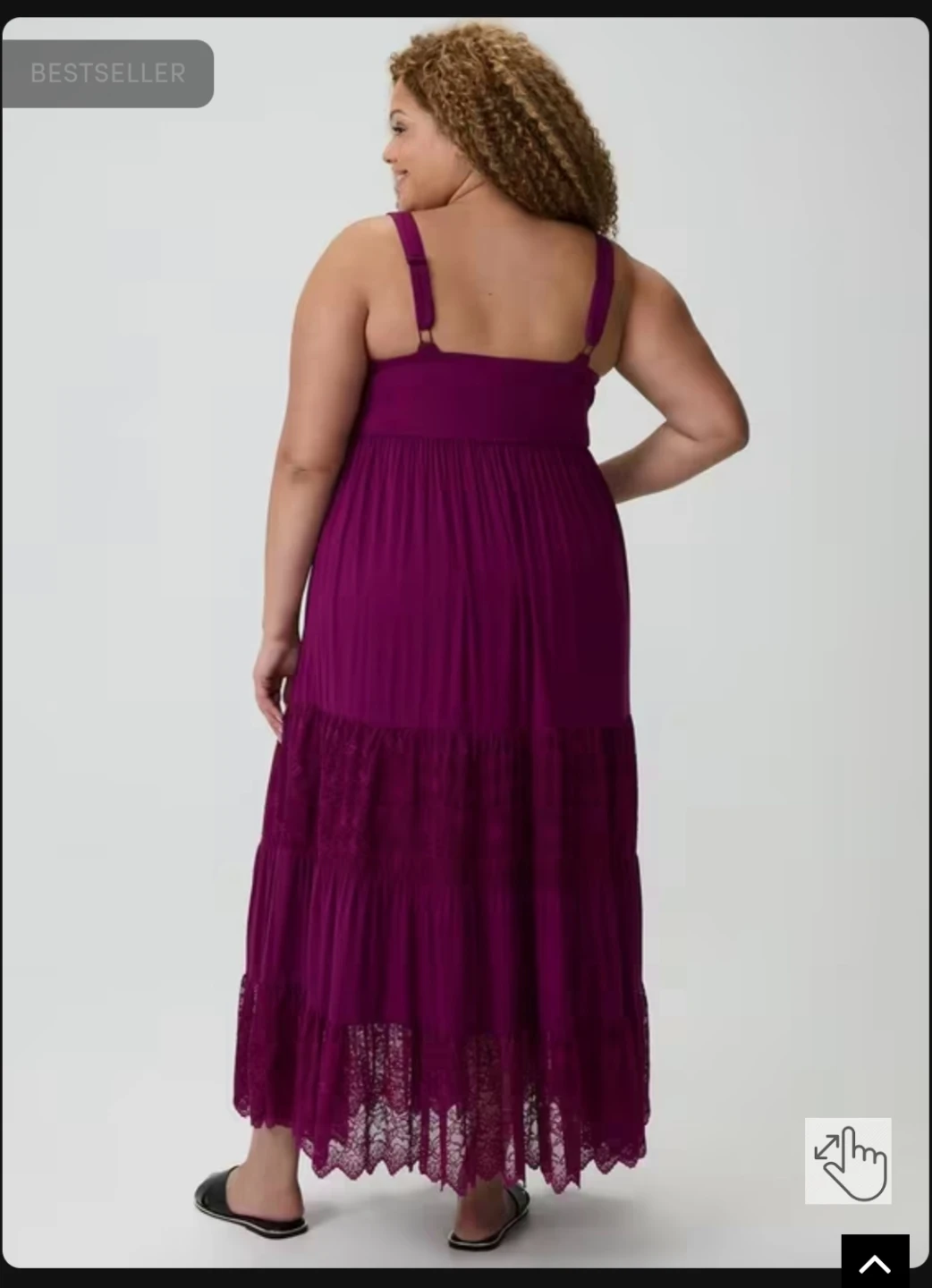 Torrid Sweetheart Lace Inset Maxi Dress Purple Maxi Dress - photo 3