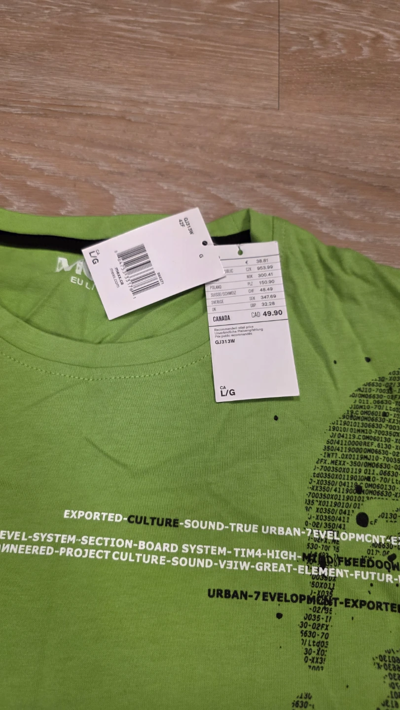 Mexx Long Sleeve Graphic T-Shirt Lime Green - photo 2