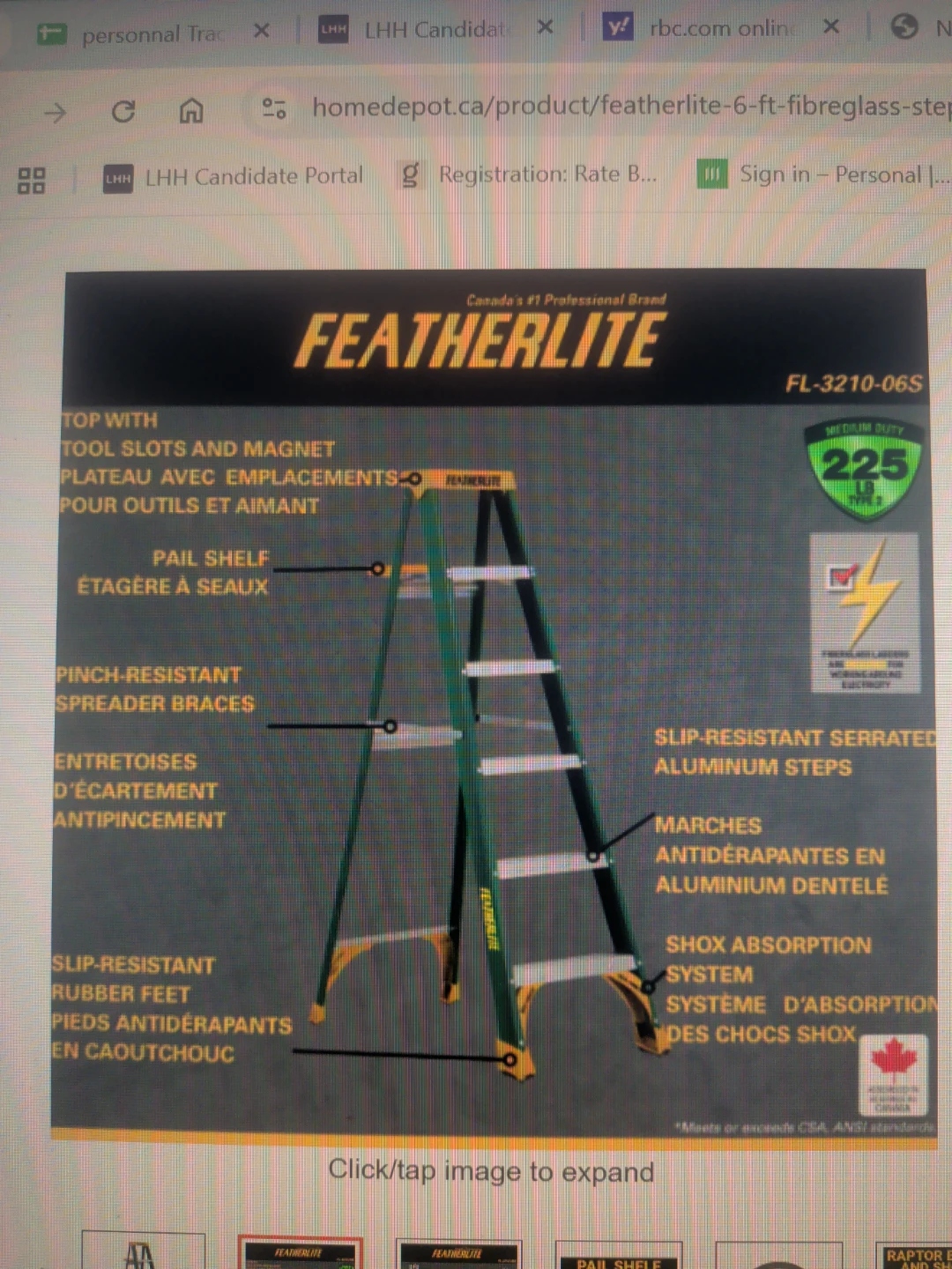 Featherlite 6ft Fibreglass Step Ladder - photo 2