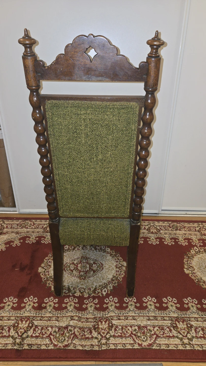 Vintage Spindle Back Wood Chair - photo 3