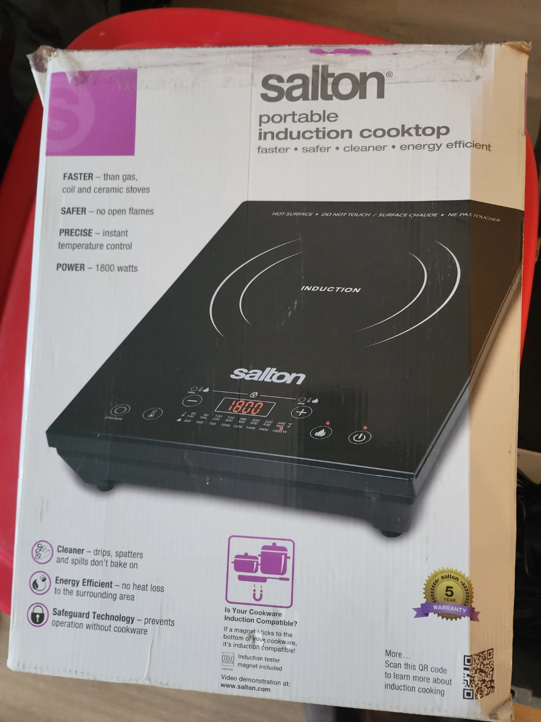 Salton Portable Induction Cooktop