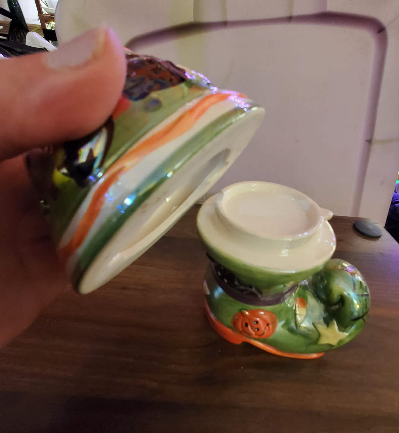 Halloween Witch Boot Tea Light Holder - photo 3