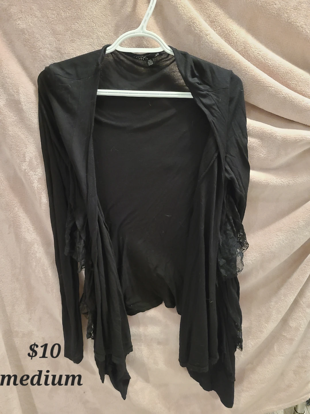 SWS Black Lace Detail Cardigan