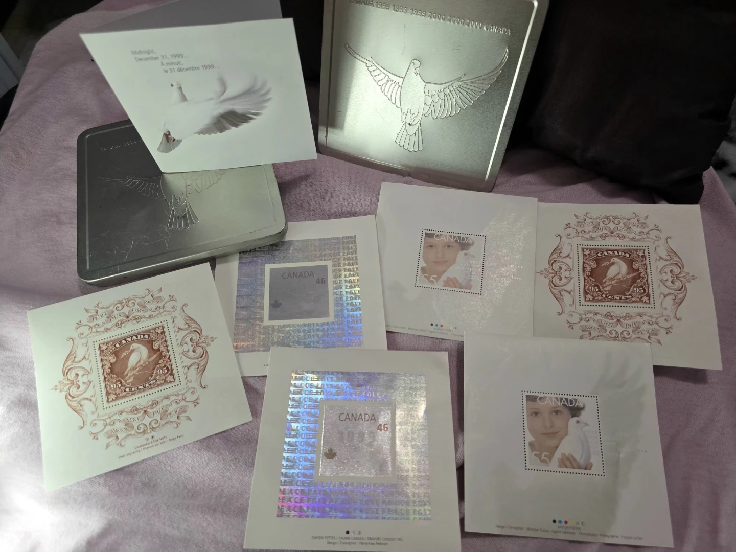 Canada Post Millennium Peace Stamp Collection