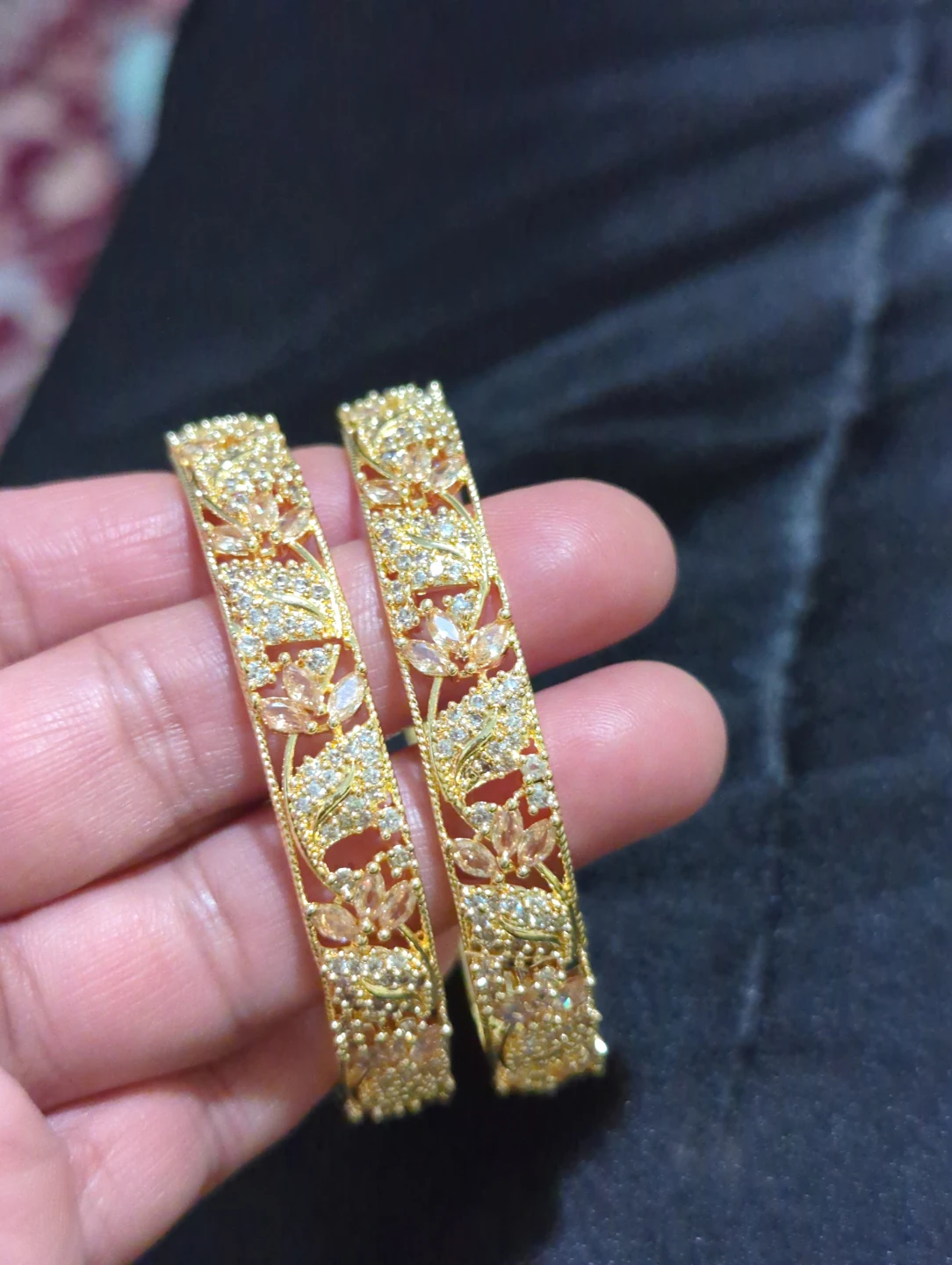Gold-tone crystal Kangan - photo 2