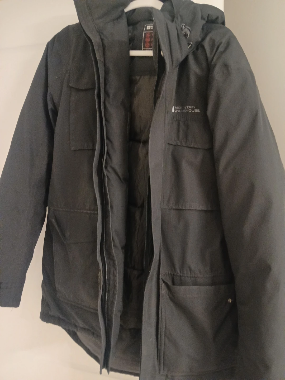 Men's Mountain Warehouse Down Filled Winter Jacket Black Large - photo 2