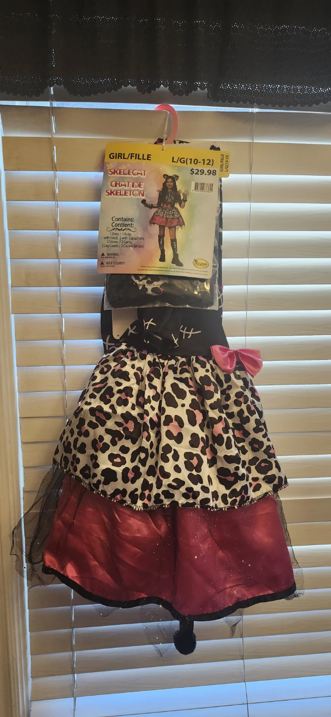 Skelecat Costume Size L (10-12) - photo 2