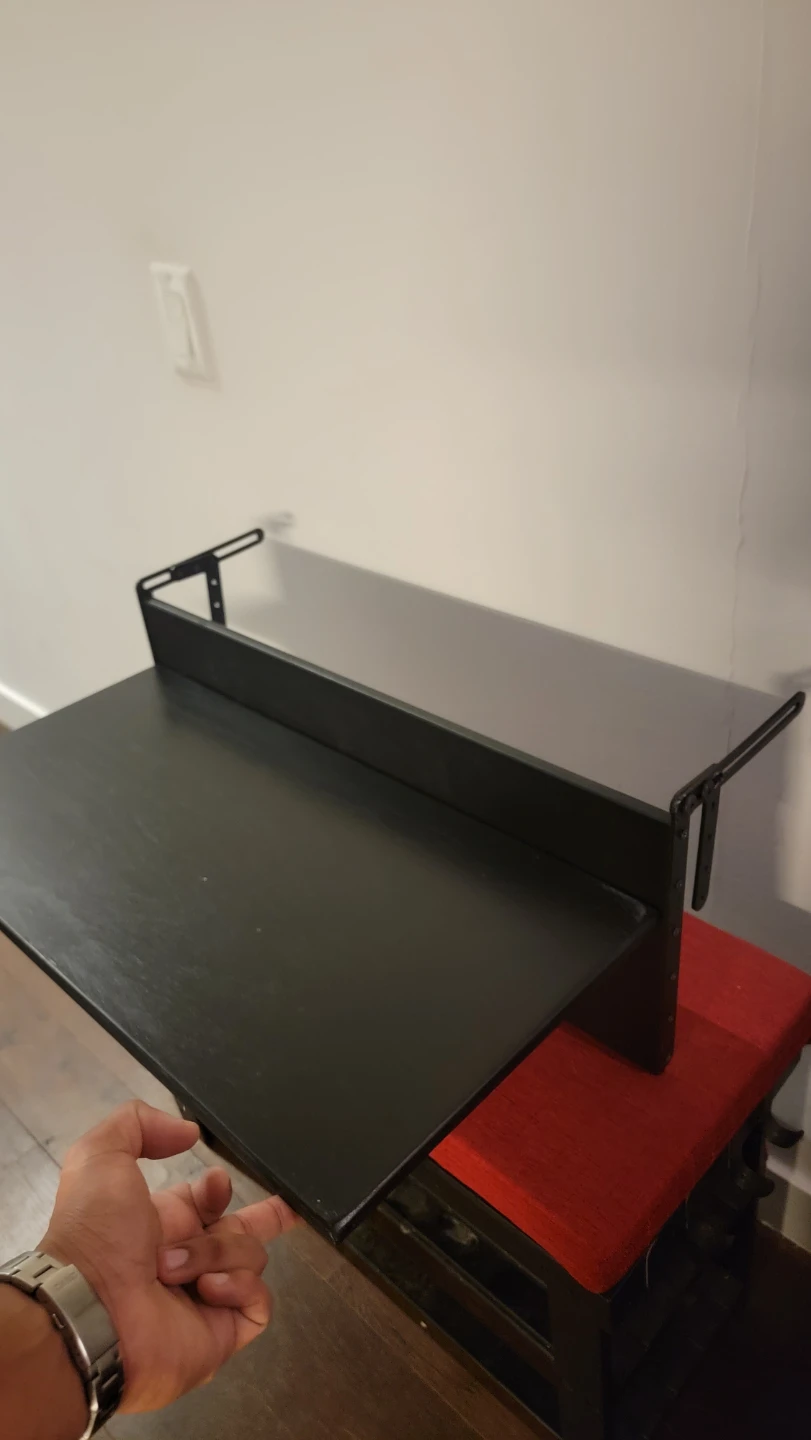 Genesis Woodesign Balcony Bar Table Black