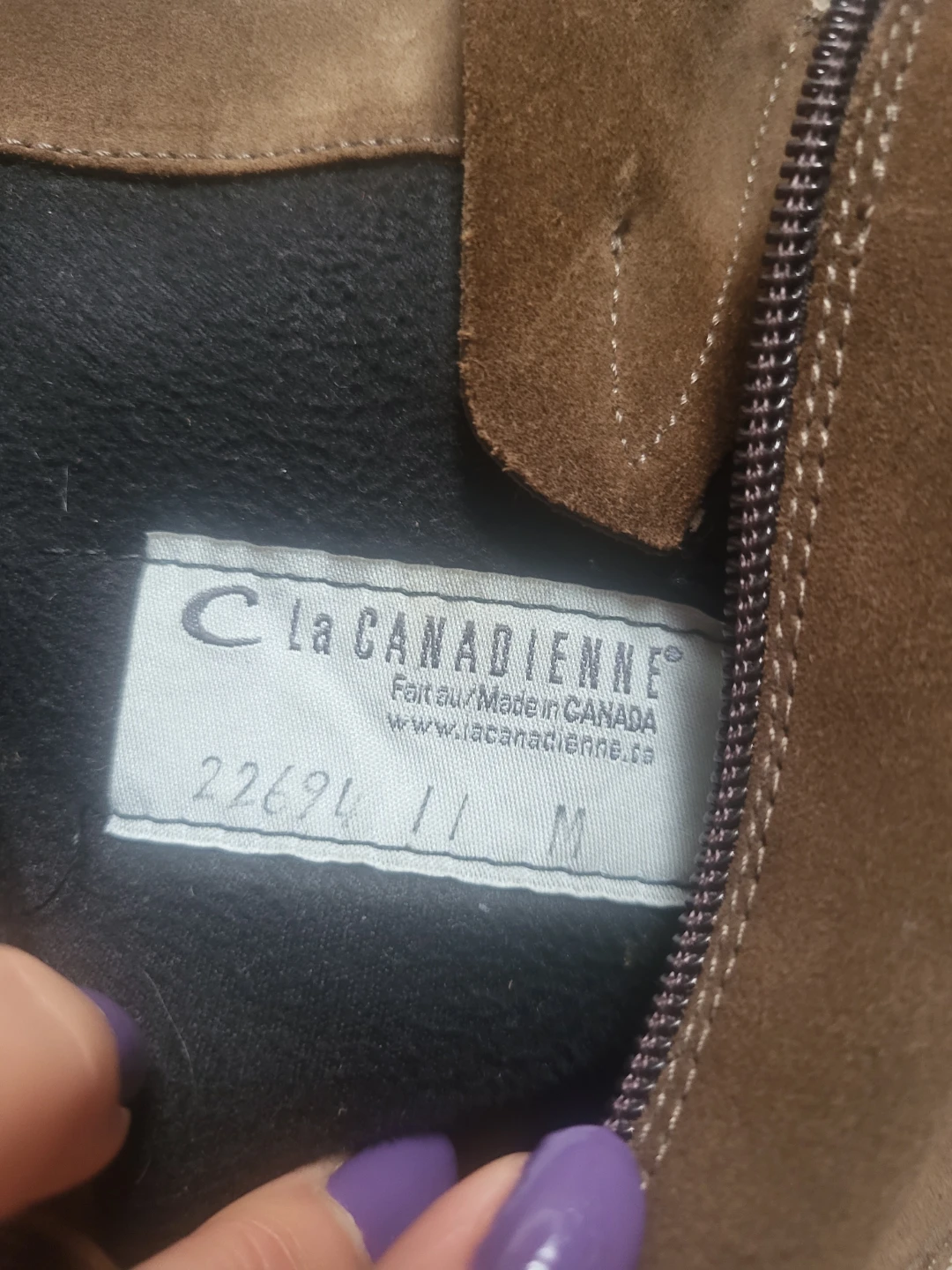 La Canadienne Brown Suede Boots Size 11M - photo 3