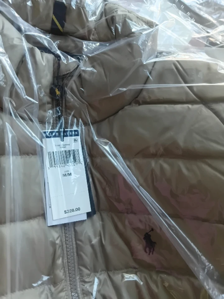 Ralph Lauren Quilted Puffer Vest Khaki