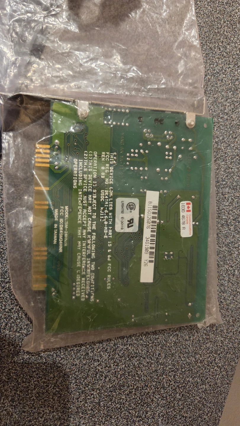 Yang An SM-24HN/R PCI Modem Card