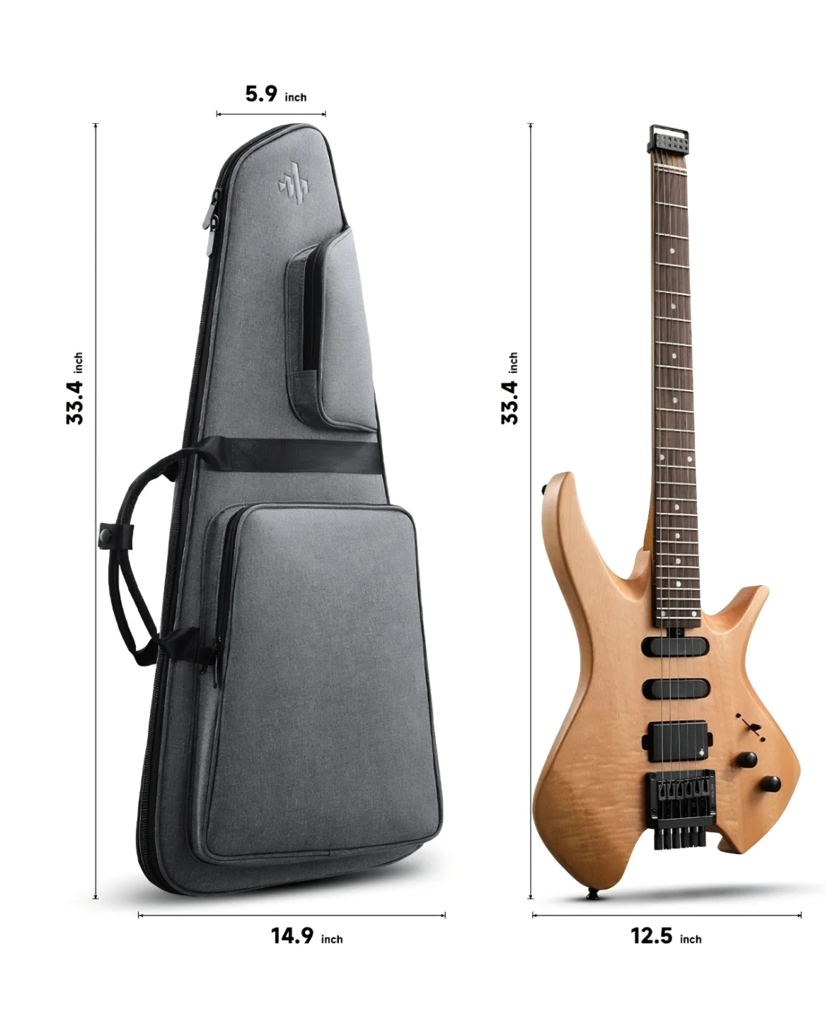 Donner headless electric guitar - photo 3