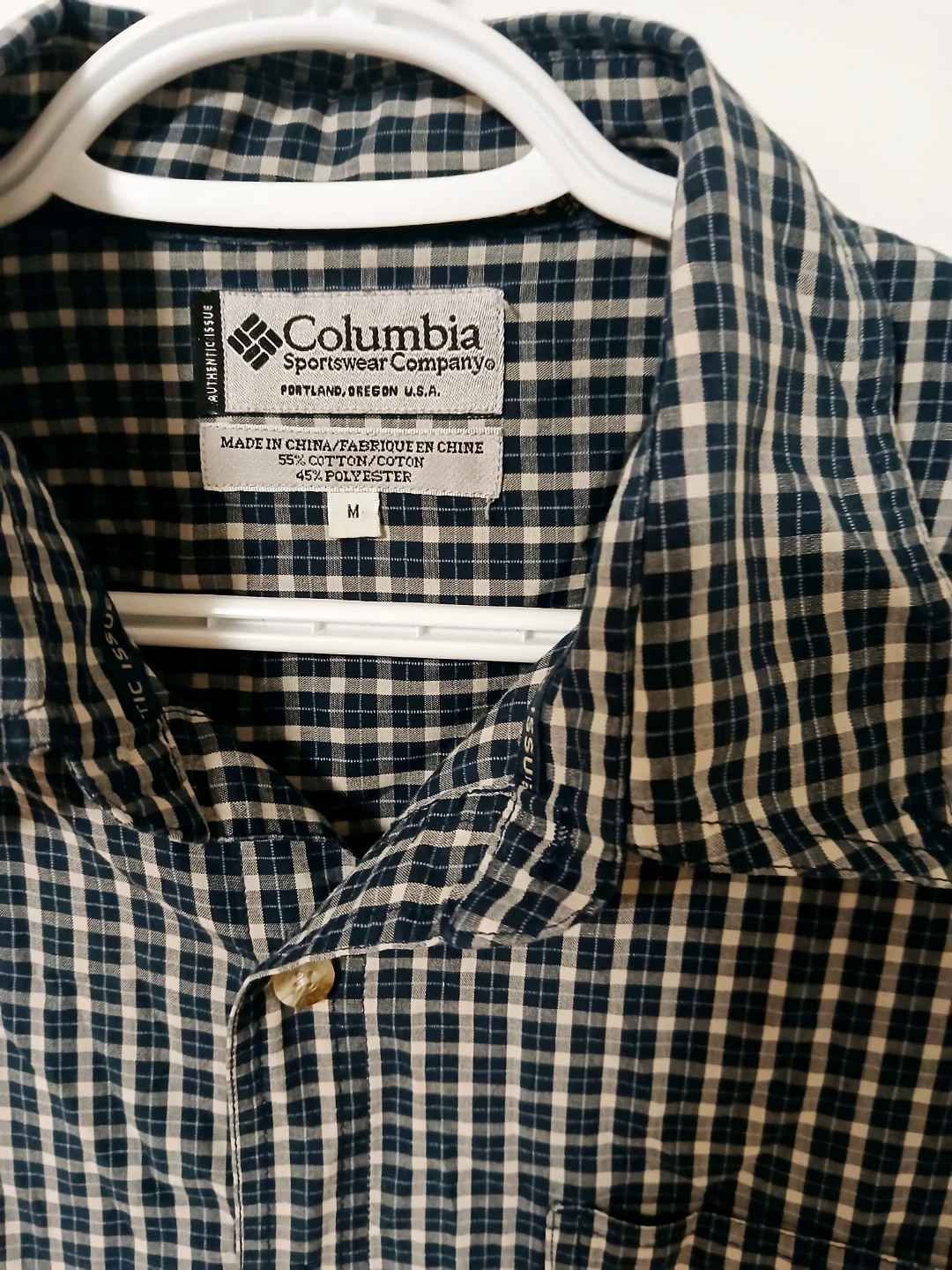 Men Medium Columbia Plaid Shirt - photo 2