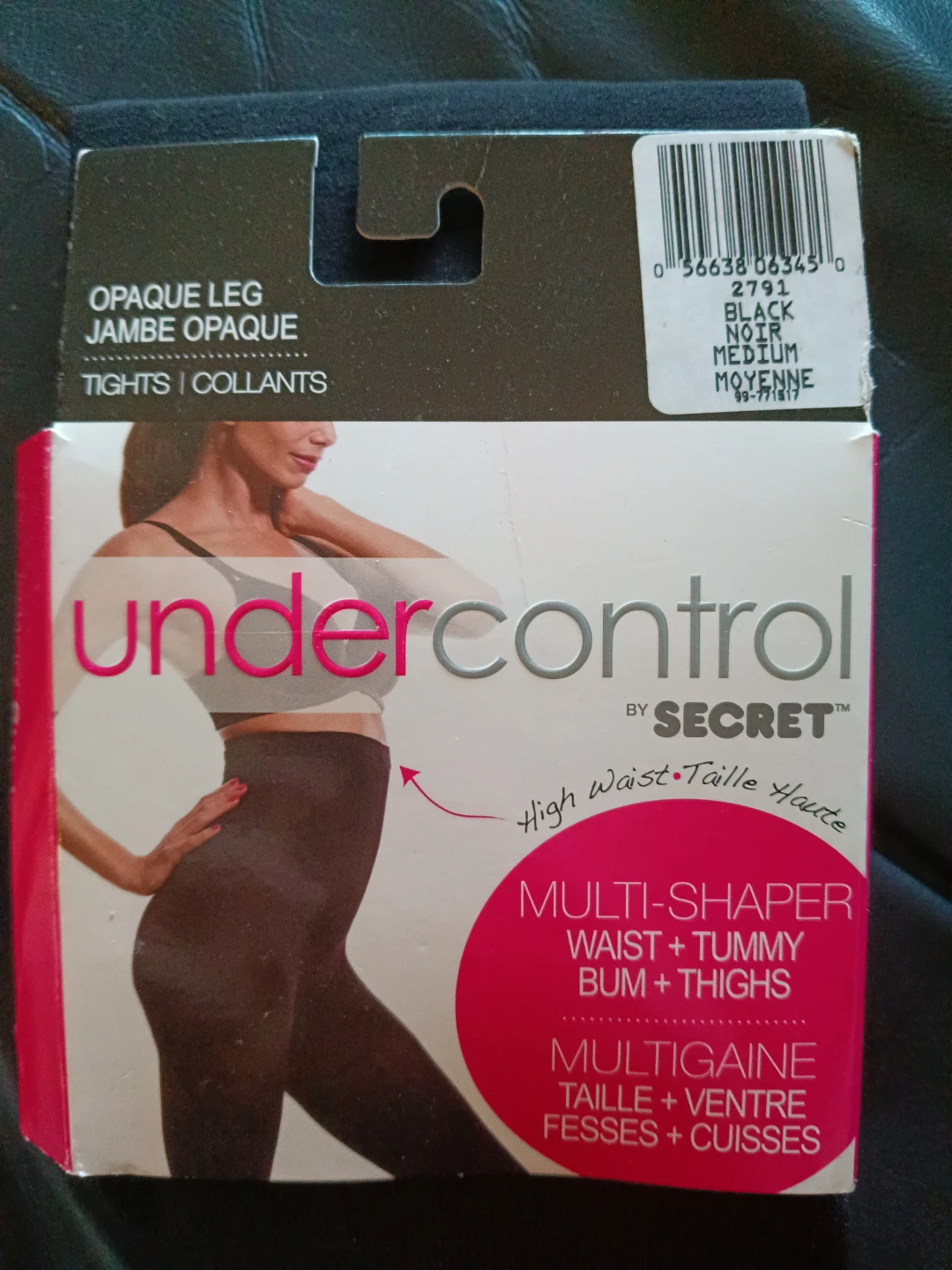 Secret Under Control Opaque Tights - Black, Medium