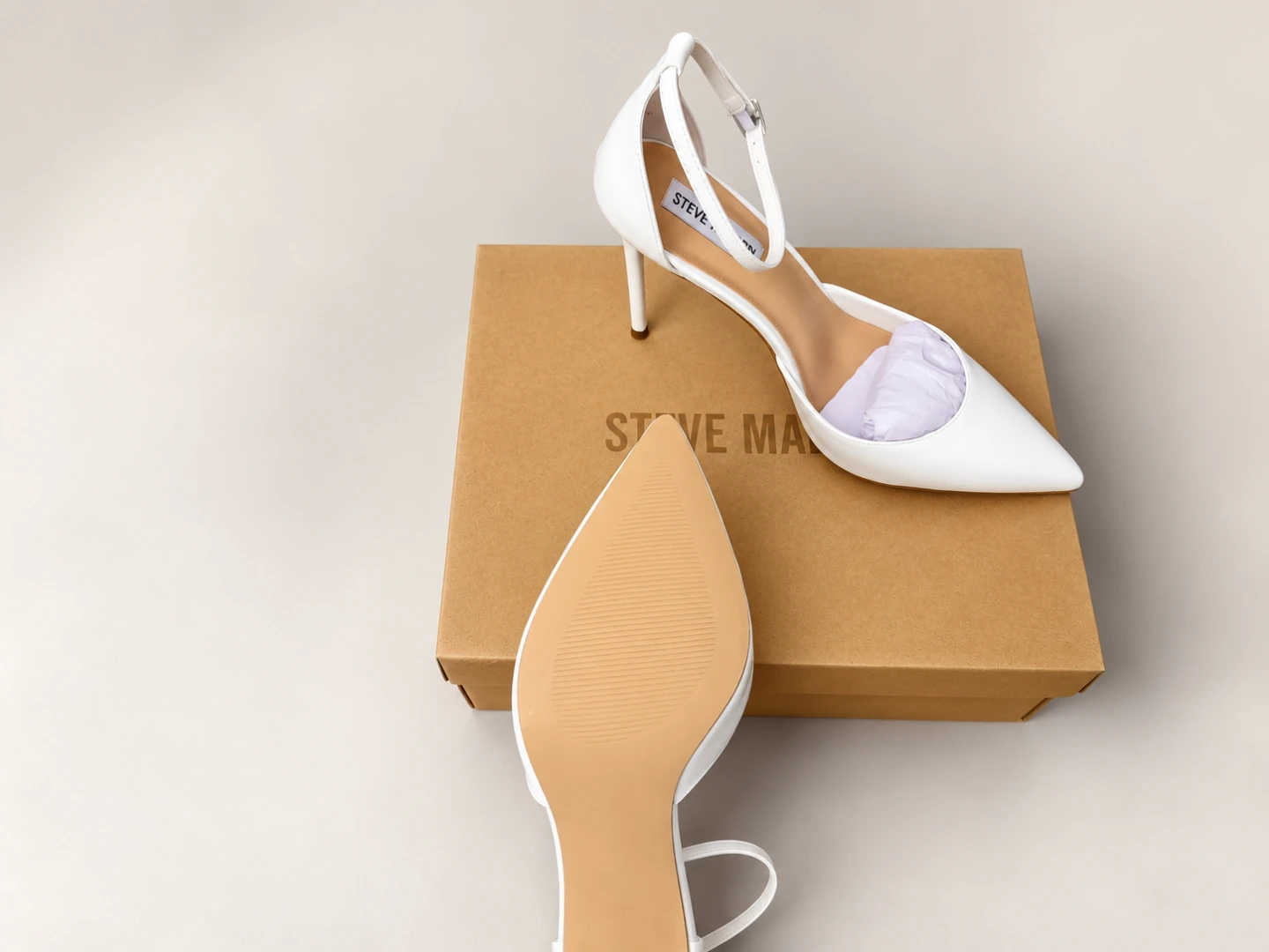 Steve Madden VALID White Patent Heels - Size 9 - photo 4
