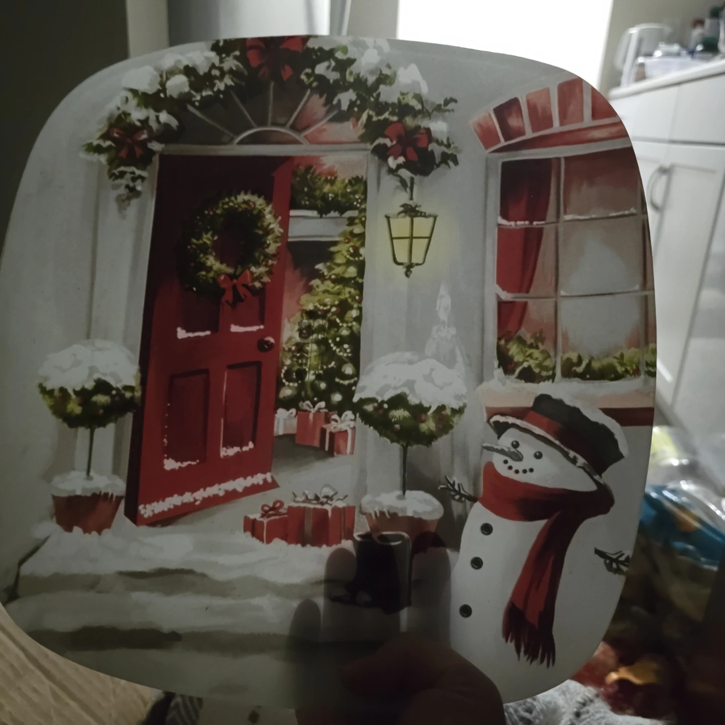 Stokes Christmas Decorative Glass Plate