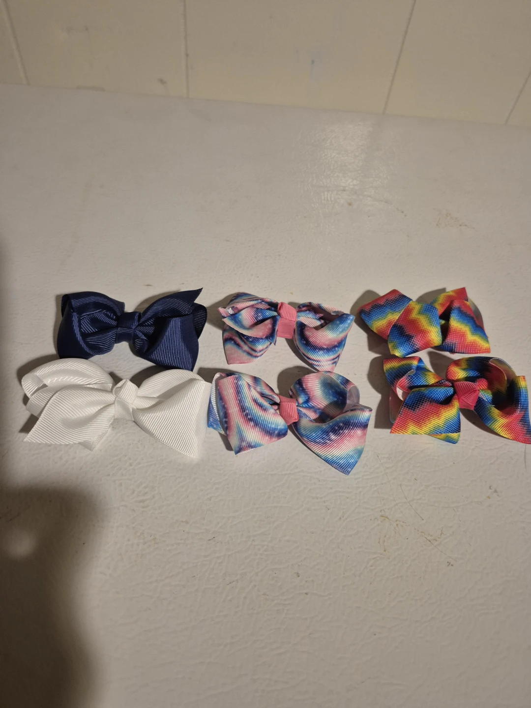 Set of 6 Grosgrain Ribbon Hair Bows, price for all