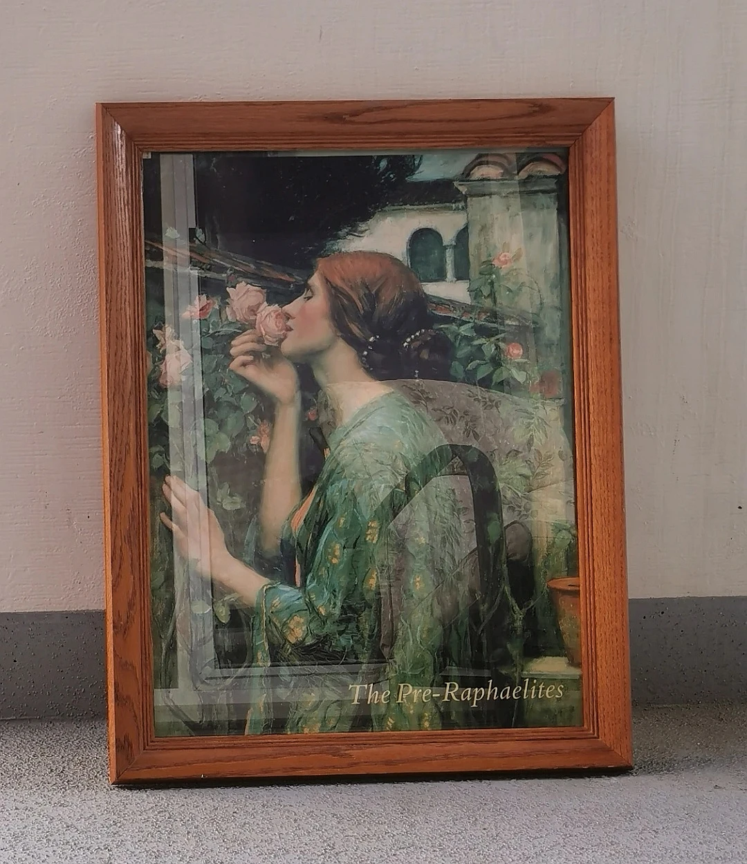 Large Vintage Framed Pre-Raphaelite Art Print Victorian Art - photo 3