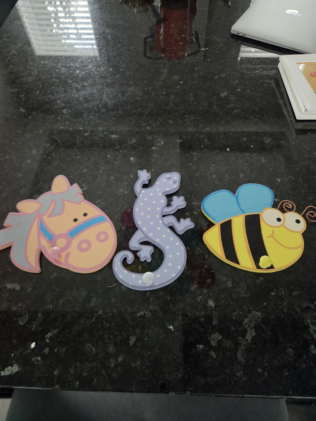 Set of 3 Animal Wall Hooks