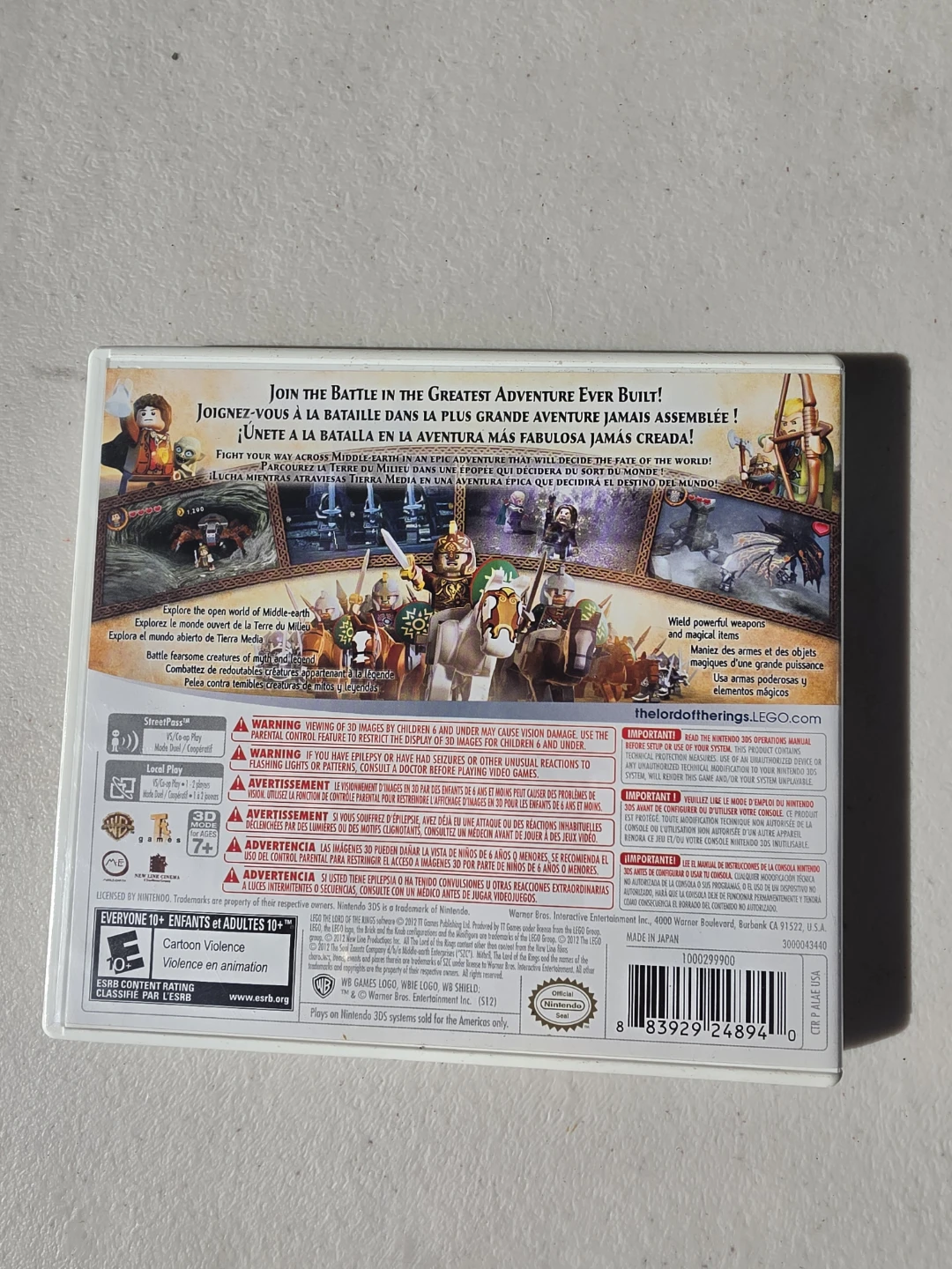 LEGO The Lord of the Rings for Nintendo 3DS - photo 2