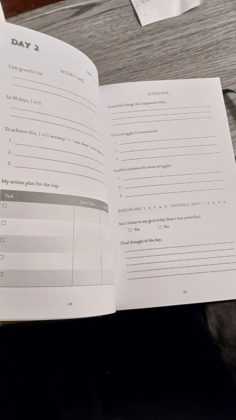100 day goal journal - hardcover book - photo 4